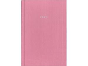 Ημερολόγιο ημερήσιο NEXT Fabric δετό 12x17cm 2023 ροζ